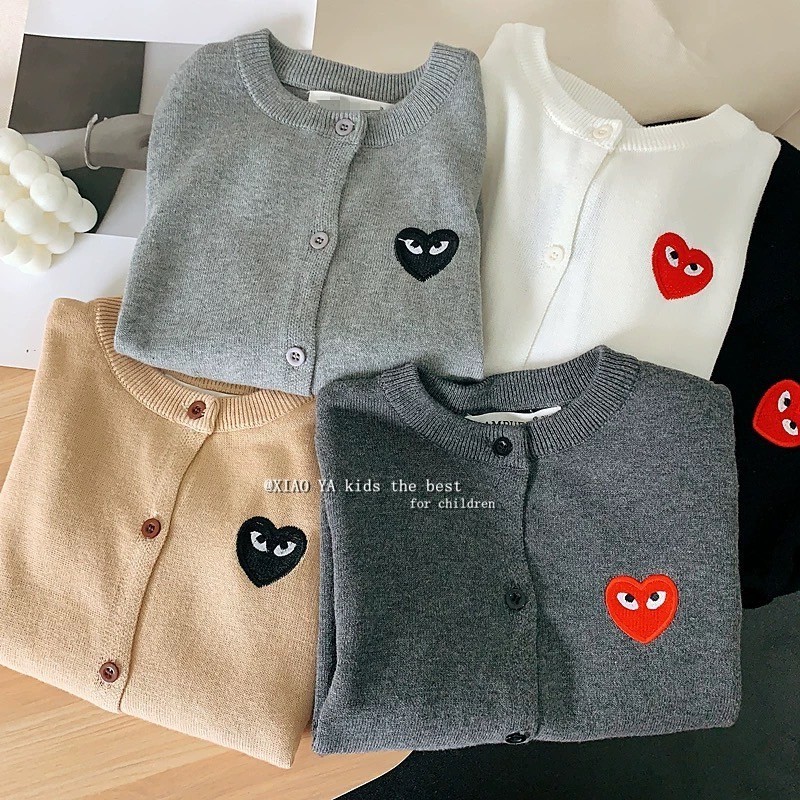 MAX BABY เสื้อคลุมเด็ก เสื้อคาร์ดิแกนเด็ก เสื้อกันหนาว งานปักลูกตา(1881)