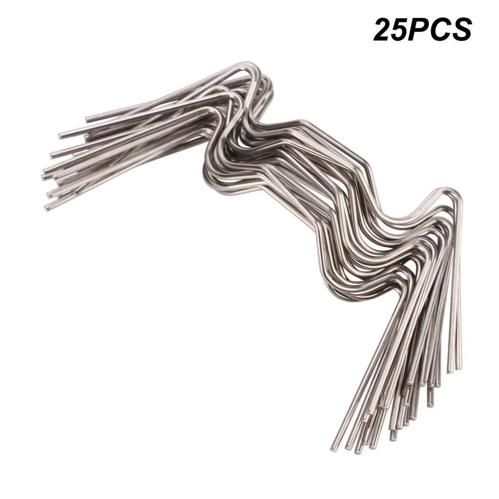 [Ander Online] (ซื้อแพ็ก 100 ชิ้น) คลิปแก้วเรือนกระจกสวนรูปตัว W ตะปูสแตนเลส ลวด เส้นผ่านศูนย์กลาง 1