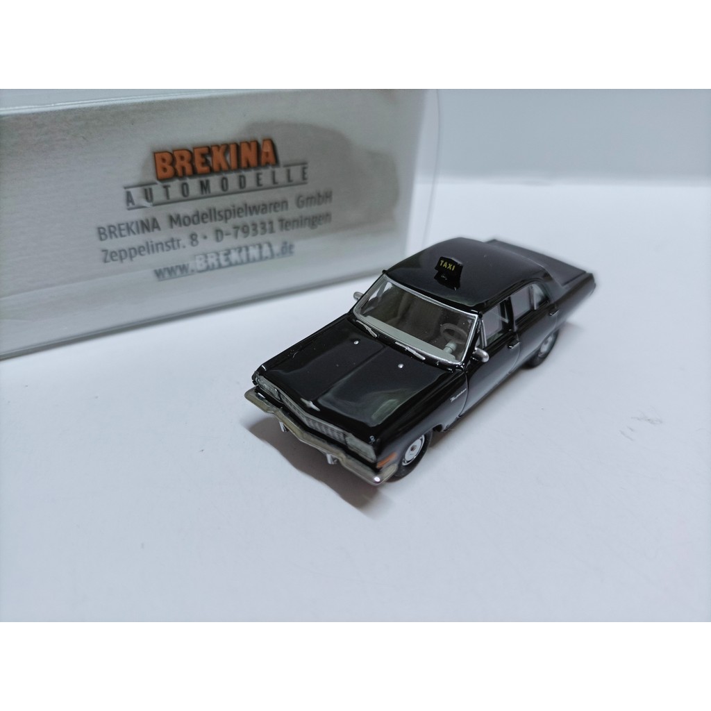 Brekina 1 87 Opel Taxi Taxi รุ่น Opel Kapitan A i Black HO รุ่น