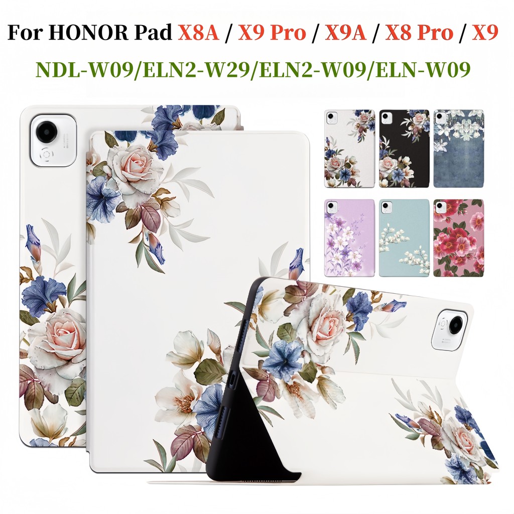 สําหรับ Honor Pad X8a X9a X9 X8 Pro 11.5 11.0 สวย Blooming ดอกไม้ Flip Stand ปลอก PAD X8A X9A ELN2-W