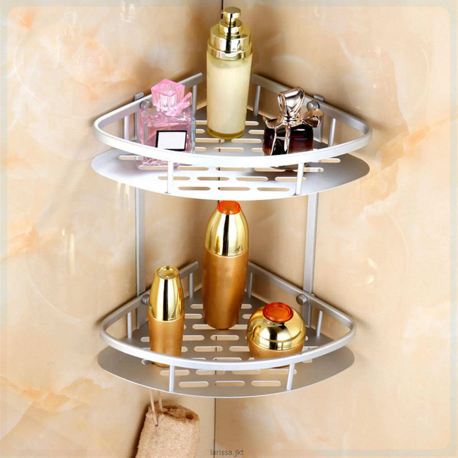 LemonBest ชั้นวางมุมอลูมิเนียม 2 ชั้น - G48