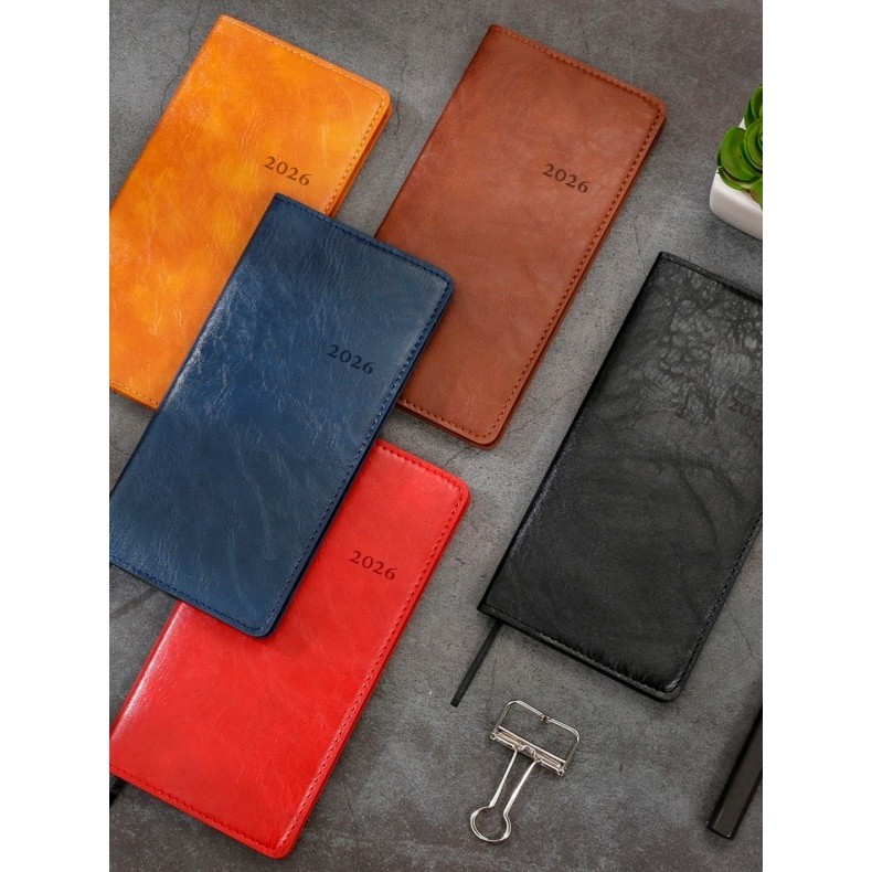 planner planner 2026 2026 Weekly Planner A6 สองหน้าสัปดาห์พร้อมสมุดจดบันทึกวันที่ 80G หนังสือกําหนดเ