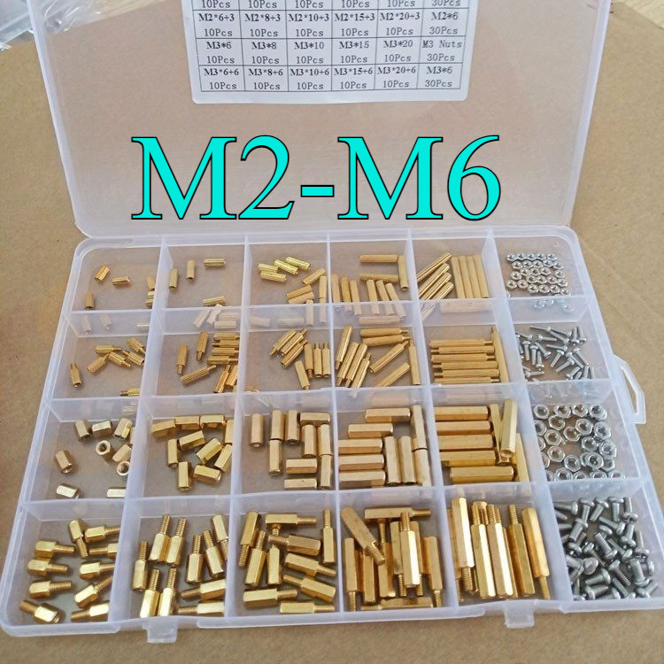 หกเหลี่ยมแยกคอลัมน์รอบ knurled คอลัมน์หกเหลี่ยมทองแดงคอลัมน์คู่ผ่าน DIY ชุด M2-M6 HN-MB