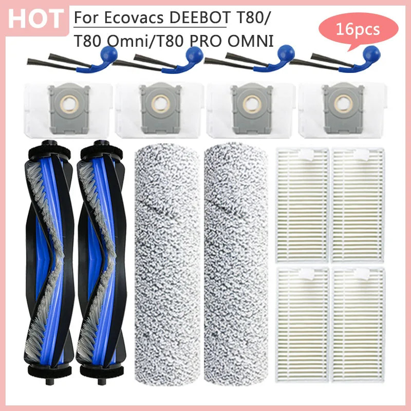 เปลี่ยน T80 อุปกรณ์เสริมสําหรับ Ecovacs DEEBOT T80 Omni T80 PRO OMNI เครื่องดูดฝุ่นหุ่นยนต์หลักแปรงด