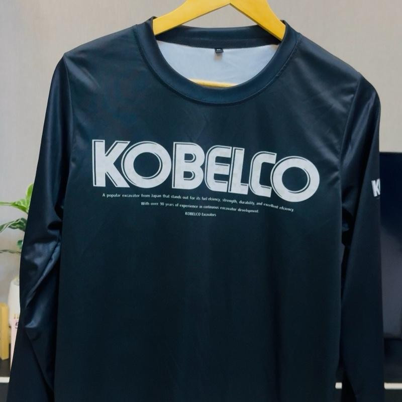 เสื้อผ้ามัน kobelco รถแม็คโคร เสื้อคอกลม ราคา ถูกที่สุด ดีลบีเคเค แกลเลอรีภาพที่ 6