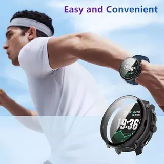PC กระจกนิรภัยคลุมทั้งหมดสําหรับ Suunto Race 2 ป้องกันหน้าจอสําหรับ SUUNTO RACE 2 PC กรณีกันชน