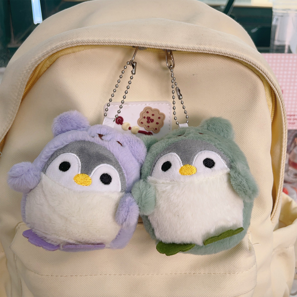 พวงกุญแจตุ๊กตาเพนกวินตุ๊กตาน่ารัก - พวงกุญแจเพนกวินการ์ตูนสีลูกกวาดนุ่มสบายเป็นพิเศษ - รูปที่ 2