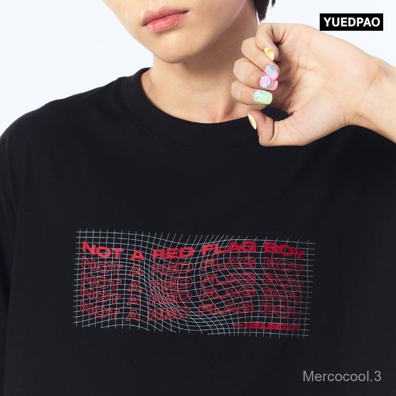 [Live] Yuedpao x Gelboys เสื้อยืดโอเวอร์ไซส์ ผ้าหนาทรงสวย ยับยากรีดง่าย Set Black&White