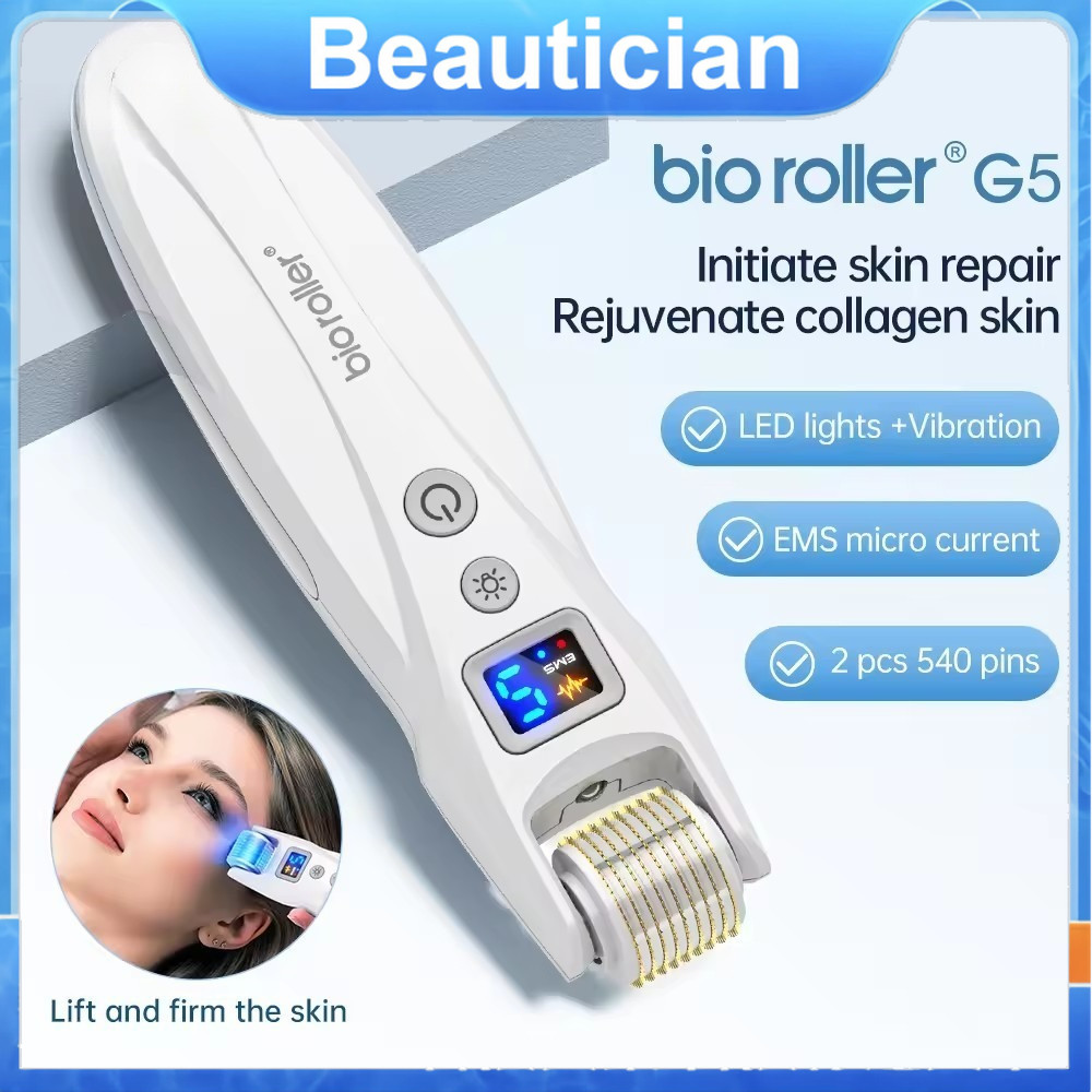 Bio G5 Facial Roller Derma Beauty Tool+2 วัสดุสิ้นเปลืองทดแทน 540P-0.5mm