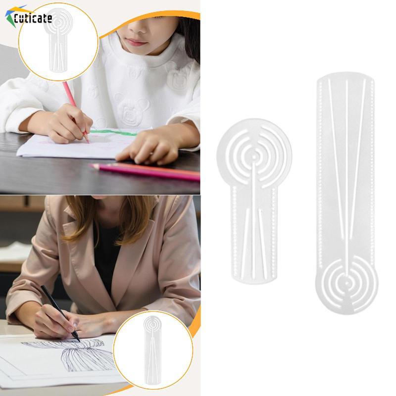 [Szlinyou1] เรขาคณิตวาดไม้บรรทัดร่างลายฉลุ Minimalist Art Hobbyist Professional แบบพกพาอุปกรณ์ Simpl