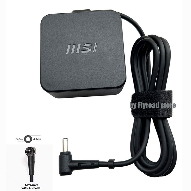 65W สําหรับ MSI Modern 14 15 B11MW B11RBSW ที่ชาร์จแล็ปท็อป 19V 3.42A 4.5*3.0 mm.