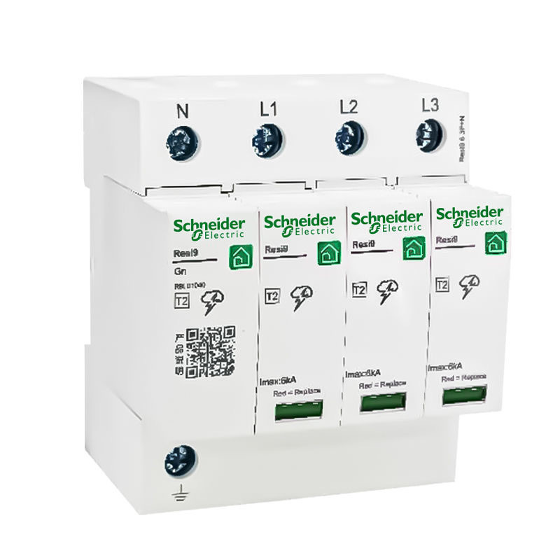 ตัวป้องกันไฟกระชาก Schneider Resi9 1P+N 6KA 3P+N 10KA คุณภาพ