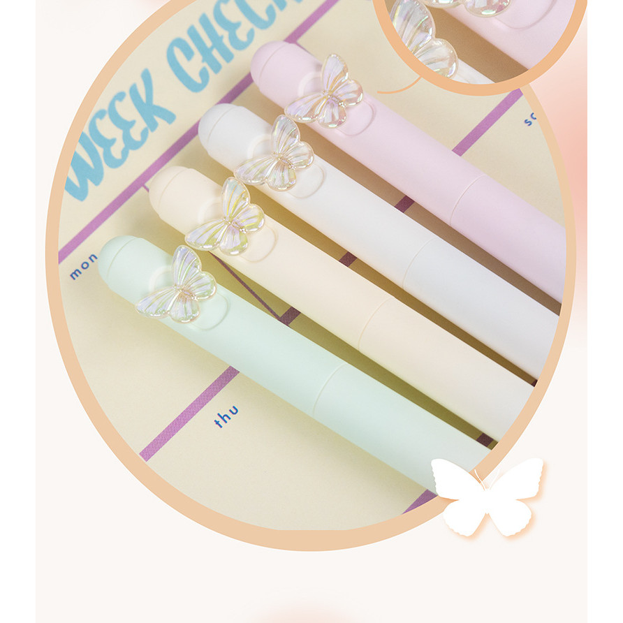 เขียนต่อ Butterfly-Gel Pen-Twist. สีไล่เฉดสี. แห้งไว เรียบ-ดํา.-0.5มม ราคา ถูกที่สุด ดีลบีเคเค แกลเลอรีภาพที่ 6