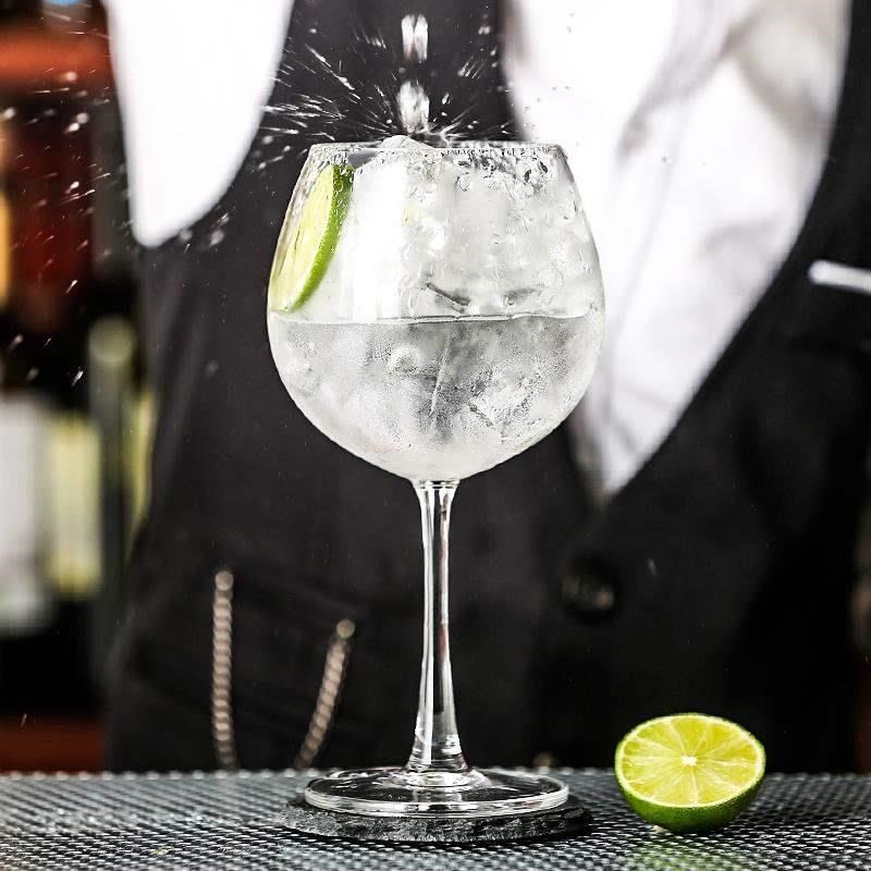 Gin tonic แก้วค็อกเทล แก้วคริสตัล กุณโฑ gin