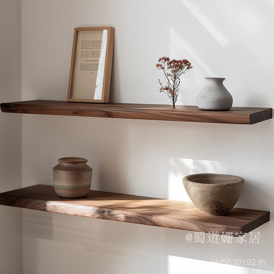 จัดเก็บจอแสดงผลติดผนังและพาร์ทิชัน Swing ชั้นวางผนังสีดําวอลนัทลามิเนตไม้เนื้อแข็งผนังหนังสือ Z สี O