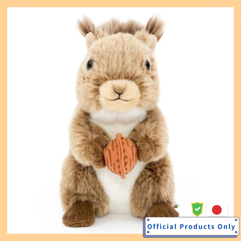 COLORATA Japanese Squirrel Plush Toy Real Animal Baby Gentle Touch Real Japanese Squirrel Stuffed An