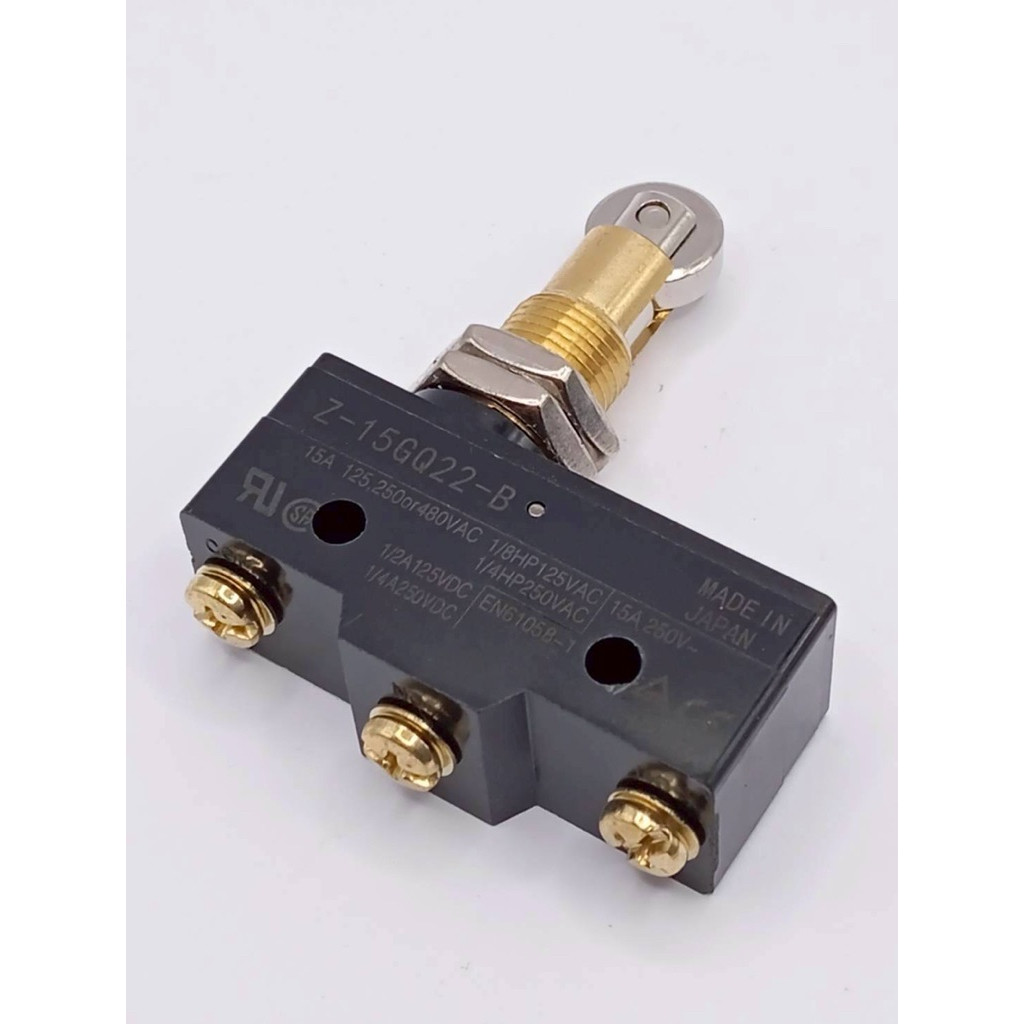 Z-15GQ22-B Omron  ไมโครสวิตช์ Z-15GQ22-B MADE IN JAPAN 15A 125,250or480VAC 1/8HP125VAC 15A 250V~ 1/4