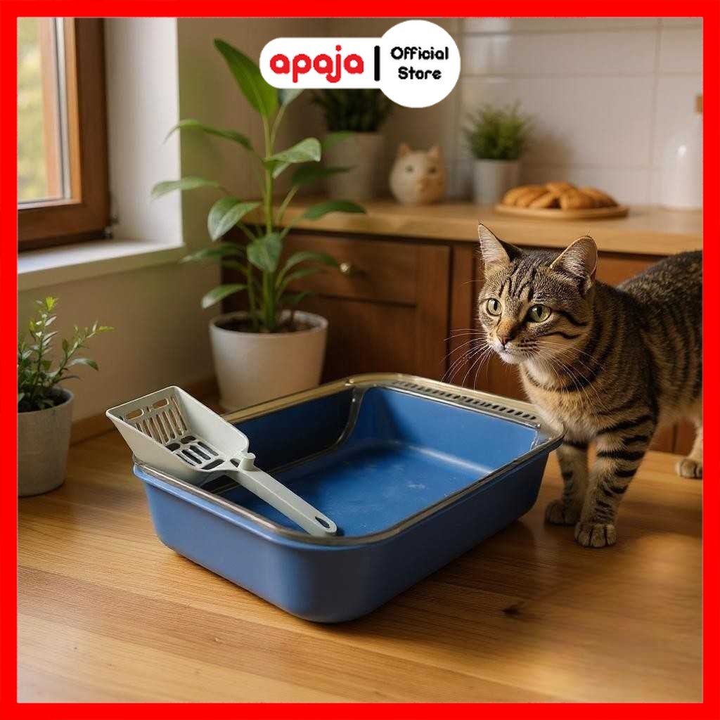 Apaja Cat Litter Box Semi Enclosed Pet Toilet Kitten - KT1