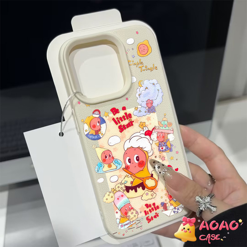 เคสไอโฟน 16 สำหรับ iPhone 17 16 11 13 15 14 12 Pro Max 17AIR 7 15 14 8 Plus XR X XS Max ปกหนังลายการ์ตูน Twinkle - รูปที่ 5