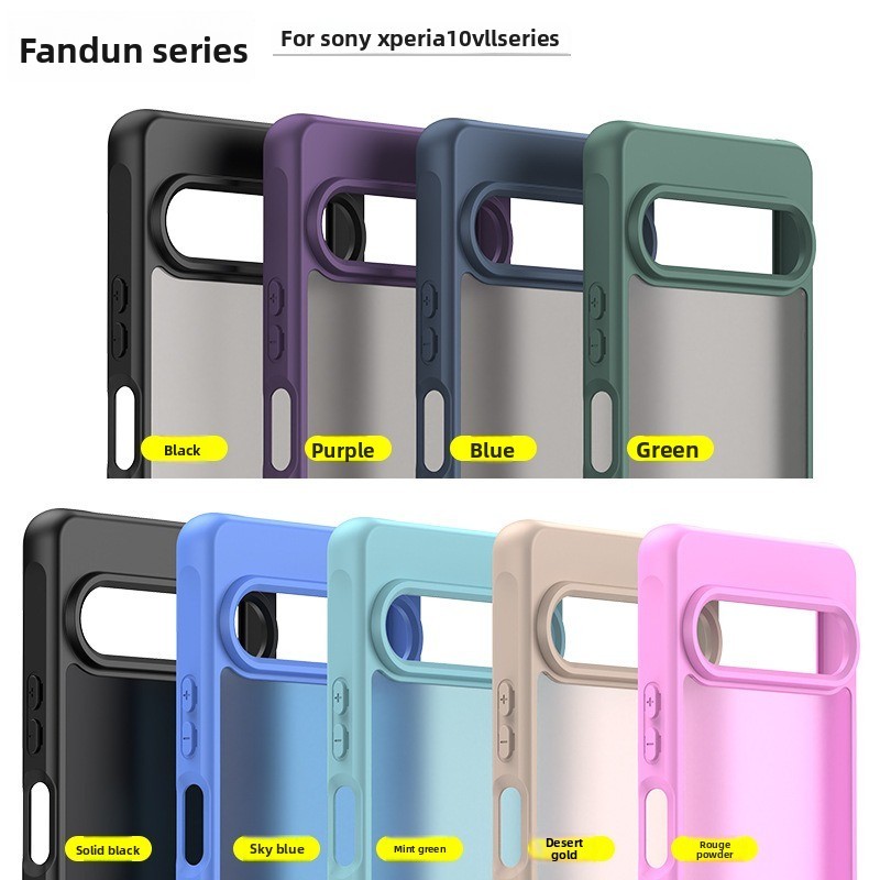 เคสเคลือบหรูหราสําหรับ Sony Xperia 10 VII เคสเกราะกันกระแทก PC Hard Cover
