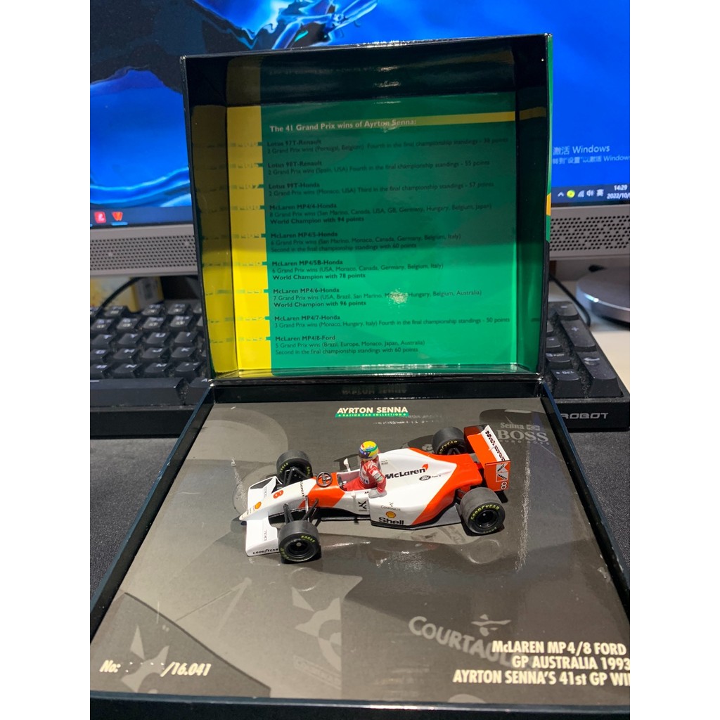 Mini Cut 1/43 mclaren f1 Fleet mclaren mp4/8 ford 1993 Racing Season สถานีออสเตรเลียเป็นที่ระลึก Sei