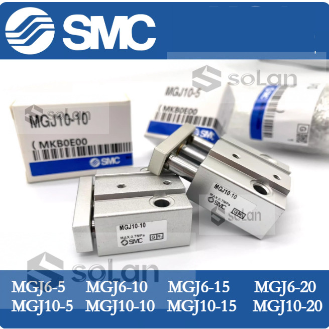 SMC สามแกนพร้อมกระบอกก้านไกด์ MGJ6-5-10-15-20 MGJ10-5-10-15-20