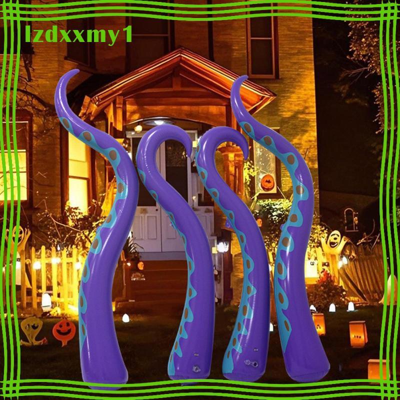 [Kiddy] 4x Halloween Inflatable Tentacles Halloween Creative PVC Decor สําหรับหน้าต่าง