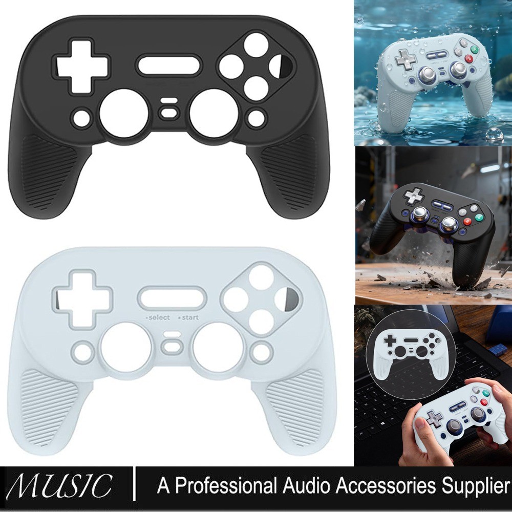 Controller Grip เคสซิลิโคนสําหรับ 8BitDo Pro3 คอนโทรลเลอร์เกมไร้สาย,ซิลิโคนกันลื่นฝาครอบป้องกันกรณีผิวสําหรับ 8BitDo Pro3 คอนโทรลเลอร์เกมไร้สาย