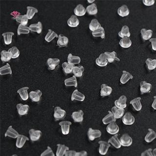 HWETR 100 ชิ้นต่างหูเครื่องประดับอุปกรณ์เสริม Bullet ยางหู P…