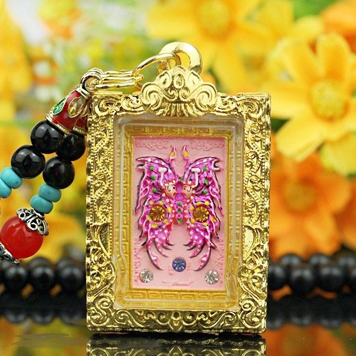 T Thailand Amulet Cuban Kishna Butterfly Amulet รุ่นกลาง