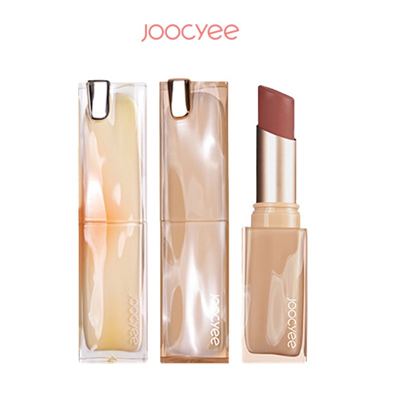 Joocyee หมักสีฤดูร้อน Cicada Series Taffy Mirror ลิปสติก Jelly ลิปสติกเนื้อนุ่มไม่แห้ง Long-lasting 