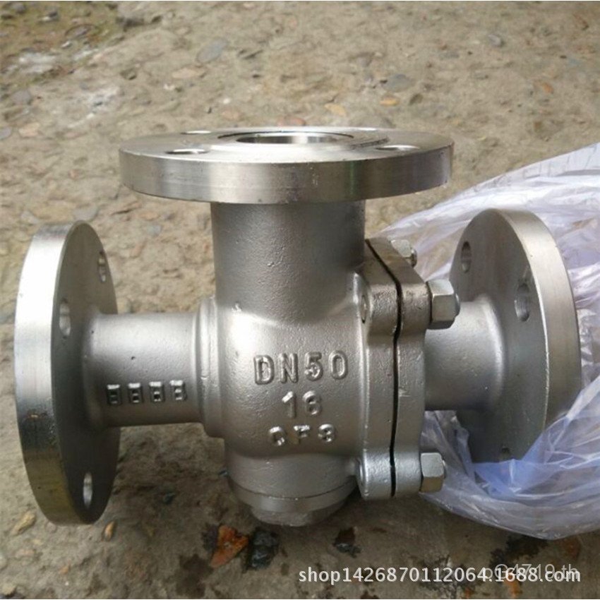 บอลวาล์ว หน้าแปลนวาล์ว 304 บอลวาล์ว Tee T สแตนเลส L ประเภท 44F-16PQ45 8Y0J