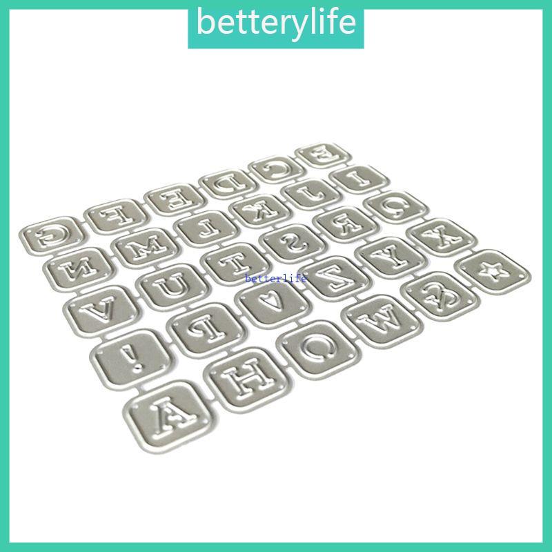 Alphabet Letters Metal Cutting Dies Stencil Scrapbooking DIY Album Stamp Paper