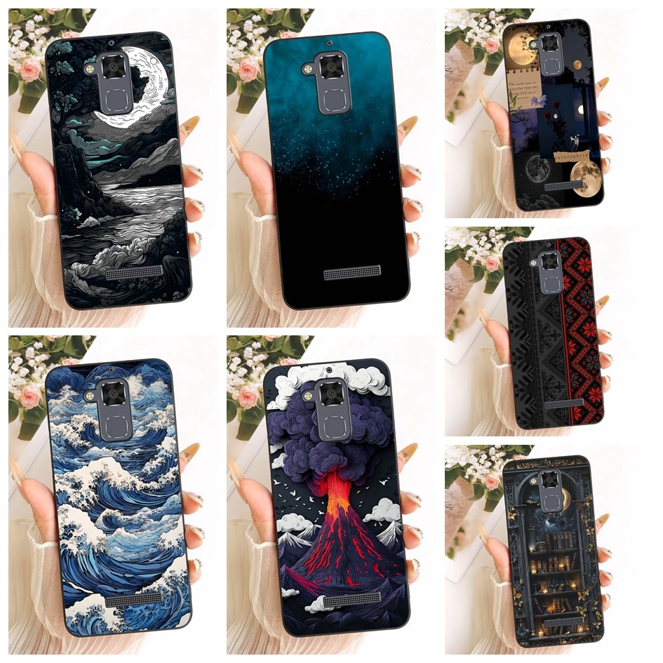 สําหรับ Asus Zenfone 3 Max ZC520TL กรณี 5.2 นิ้วหรูหรา Volcano Space ทาสีซิลิโคนกันกระแทกฝาครอบโทรศั