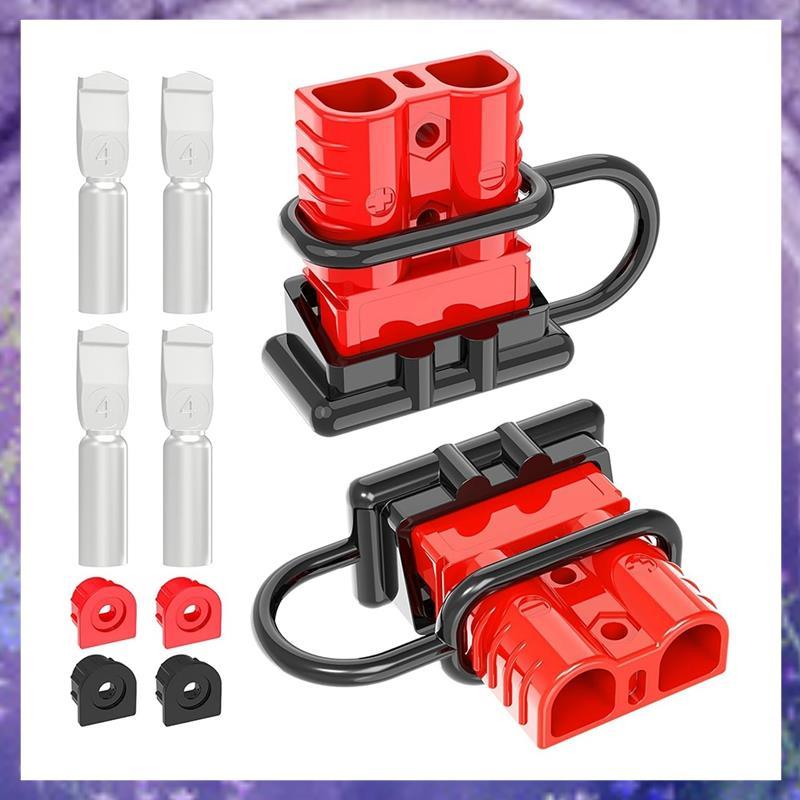 ขั้วต่อ,120A 2-6 Gauge แบตเตอรี่ Quick Connect 12V-36V ปลั๊กสายแบตเตอรี่ Quick Connect (2 แพ็ค)