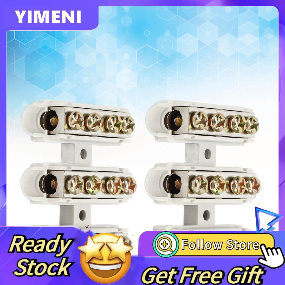 Inline Terminal Block ประเภทสกรู 1000V 100A ตัวเชื่อมต่อสวิตช์ลวดด่วนประกบความต้านทานต่ำ