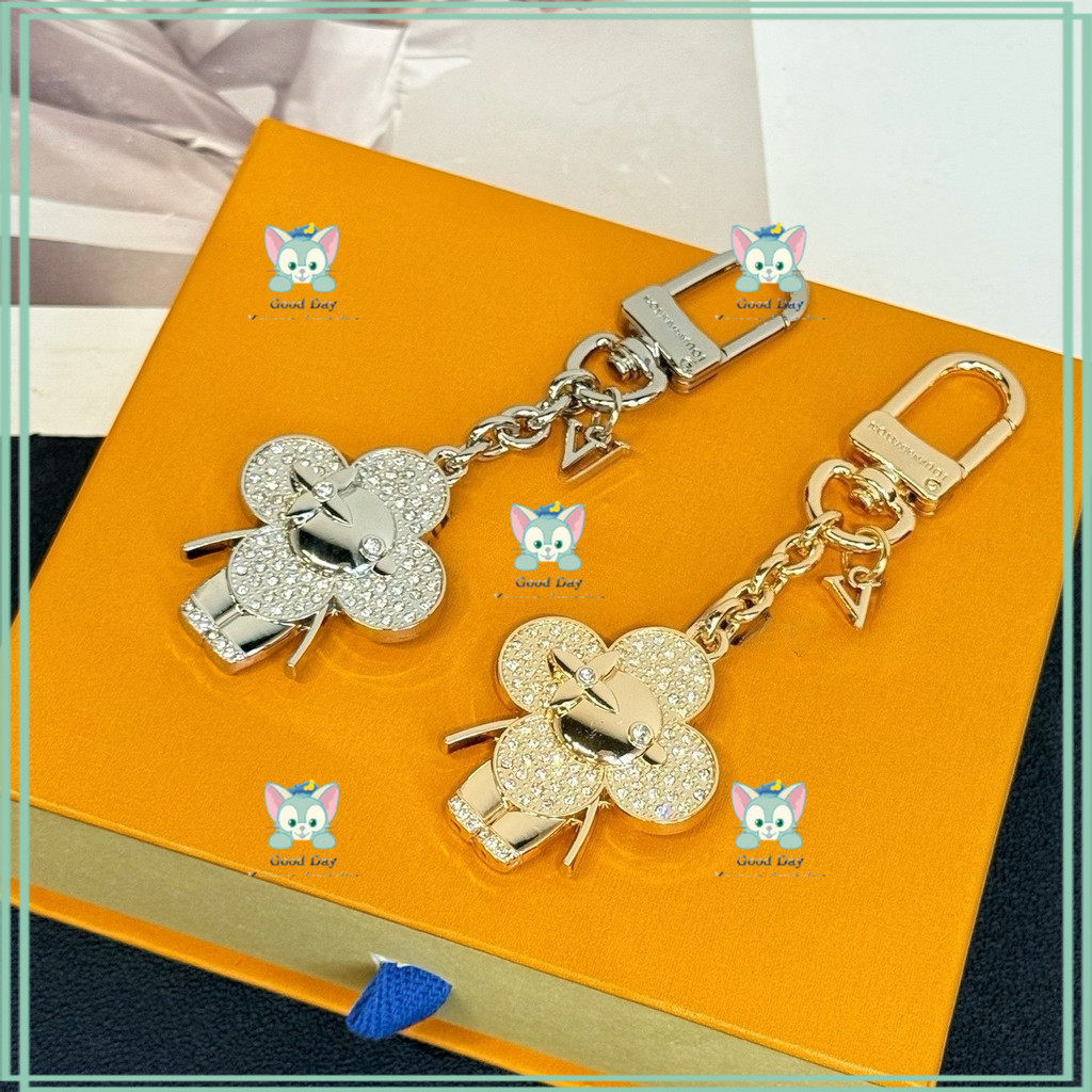 [L-home] ตุ๊กตาทองและเงินพร้อมพวงกุญแจแฟชั่นเพชร-511062