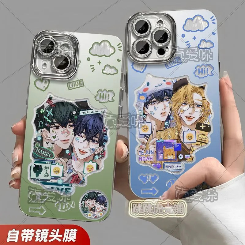 Plave Virtual Mens Group สมาชิกทั้งหมด Feather เส้นด้ายเคสโทรศัพท์สําหรับ Iphone 16 14 Pro Max 11 12