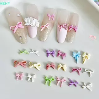 HB 12 กริดสีสัน Bowknot ชุดเรซิ่นริบบิ้นเล็บเครื่องมือตกแต่ง DIY เล็บอัญมณี HY