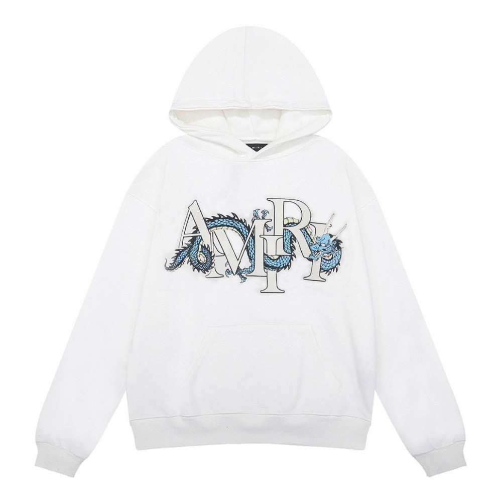 AMIRI สินค้าใหม่ โลโก้พิมพ์ เสื้อลำลองแขนยาว กันหนาวมีฮู้ด