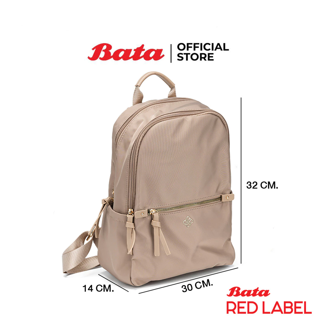 Bata บาจา กระเป๋าแบบสะพายหลัง Backpack สำหรับผู้หญิง รุ่น DALYA สีเบจ 9078412 สีน้ำตาล 9074412