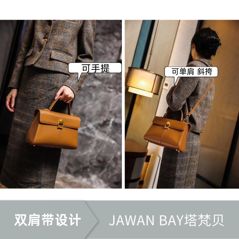 TVB 24 สไตล์ใหม่ High-End Texture Messenger Bag สำหรับงานและการเดินทาง ออกแบบมาพร้อมสายสะพายแบบคล้อง