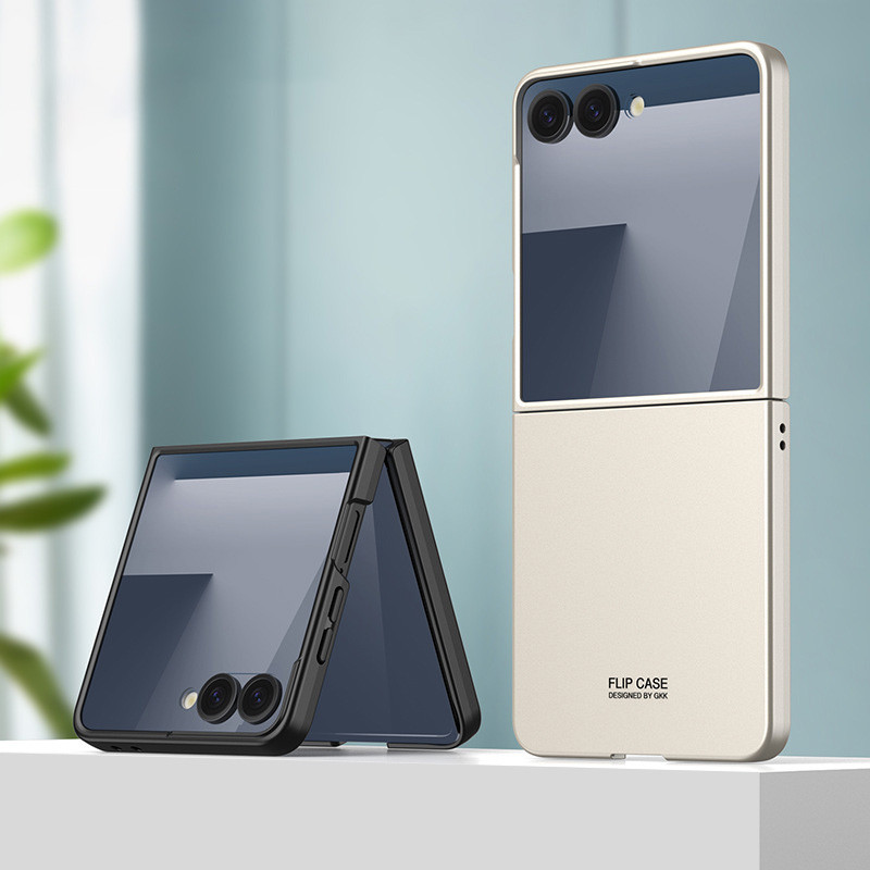 สําหรับเคสโทรศัพท์ Samsung Galaxy Flip 7 Flip765 เคสหน้าจอแบบพับได้ผิวรู้สึกมีน้ําค้างแข็งเปลือก Flip7 บางเฉียบ ราคา ถูกที่สุด ดีลบีเคเค