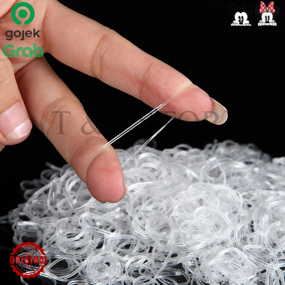 ยางรัดผมญี่ปุ่น TPU Band 200 ชิ้น ORIGINAL TJ