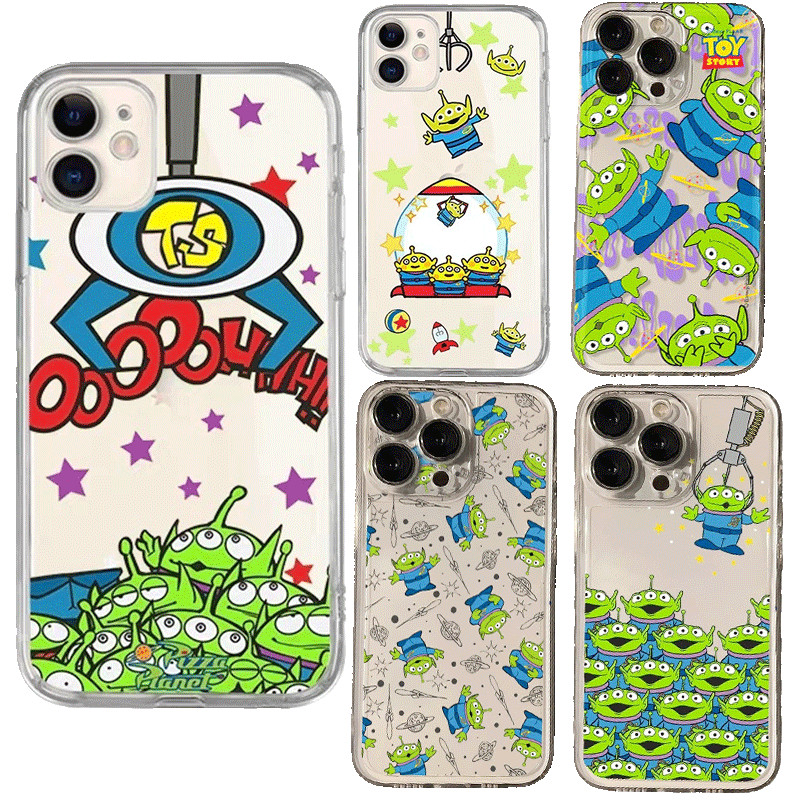 Aliens Little Greenเคสโทรศัพท์ผู้ชายสําหรับIphone XS Max XR 7 8 6 6S Plus 7+ 8+ 7Plus 8Plusการ์ตูนกั