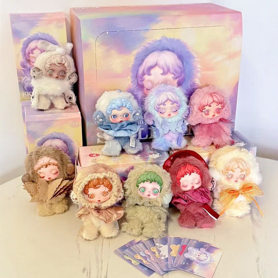 SKULLPANDA Light Weaving Garden Series SP จี้ตุ๊กตาไวนิลกล่องตาบอด