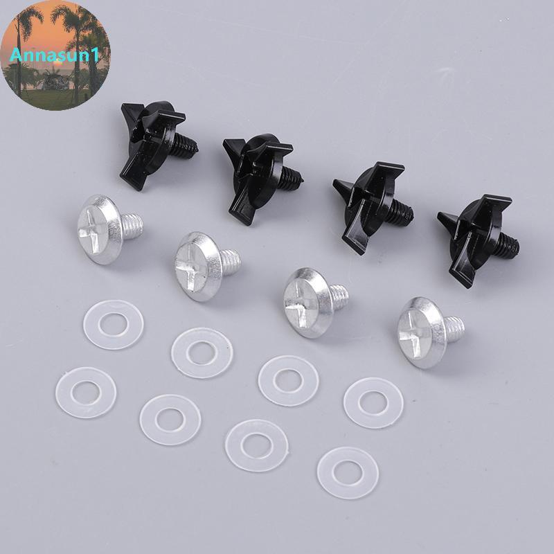 Annasun 8 ชิ้น/เซ็ต Motocross หมวกอุปกรณ์เสริมสกรูสกรูพิเศษสําหรับ Off Roads หมวกกันน็อคอลูมิเนียมหม