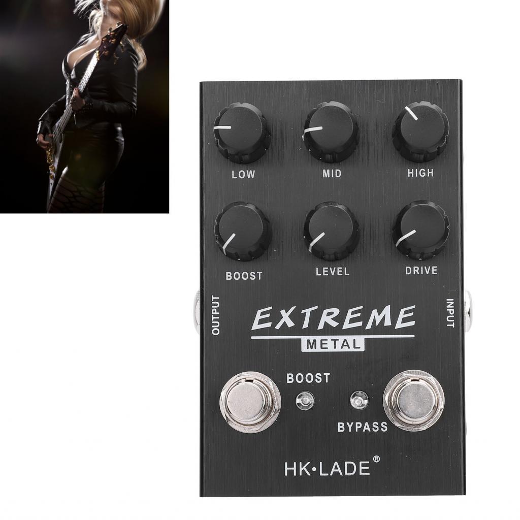 pinkdayone02-TH Irfora Metal Distortion Pedal 10 Band EQ High Gain Boost เอฟเฟกต์กีตาร์ไฟฟ้าสำหรับโท