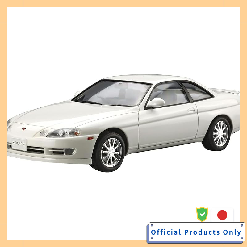 AOSHIMA The Model Car No.131 1/24 Toyota JZZ30 Soarer 2.5GT Twin Turbo L '91 Plastic Model Kit with 