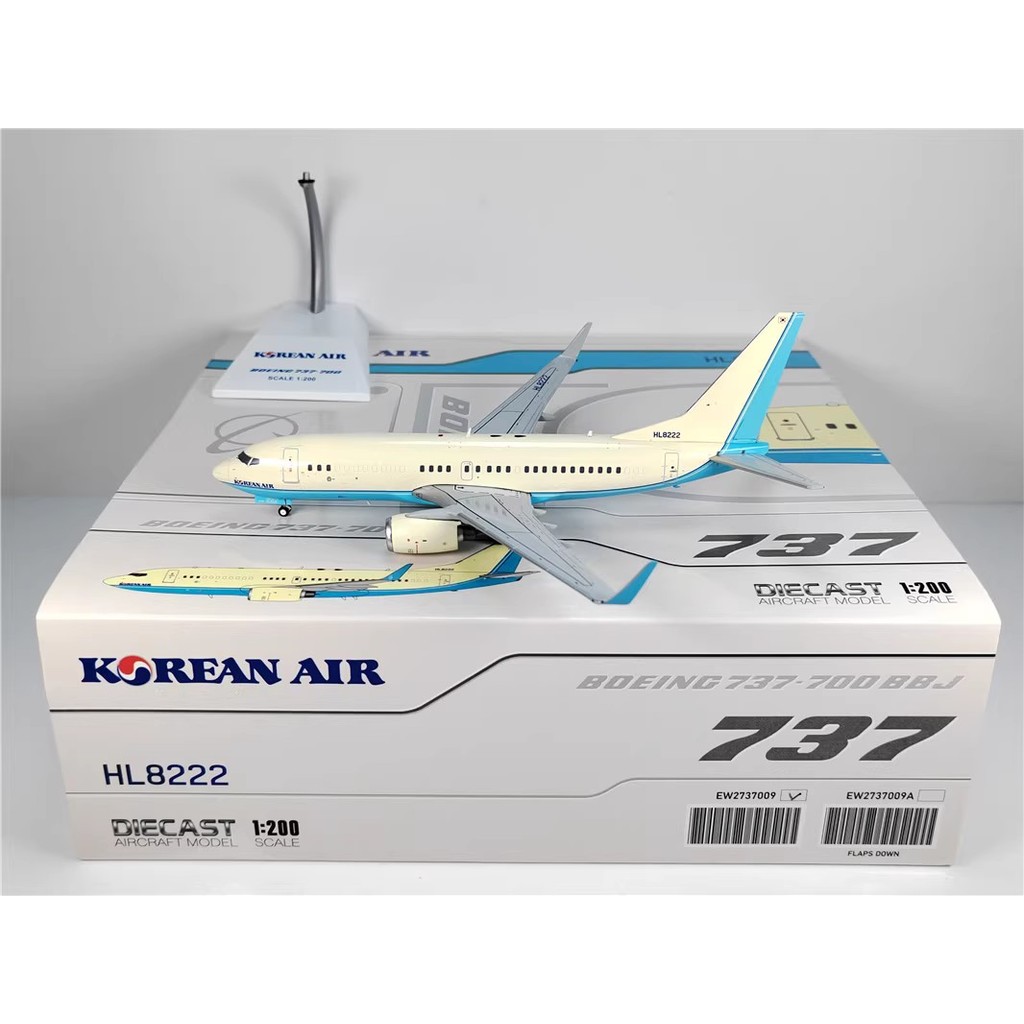 JC Wings EW2737009 1: 200 Daehan Airlines B737-700 HL8222 รุ่นโลหะผสม